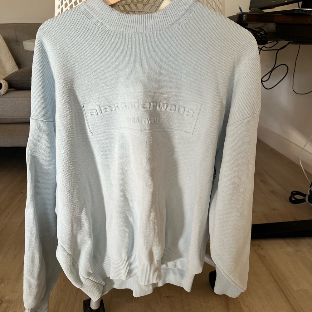Alexander Wang Sky Blue Crewneck Sweater